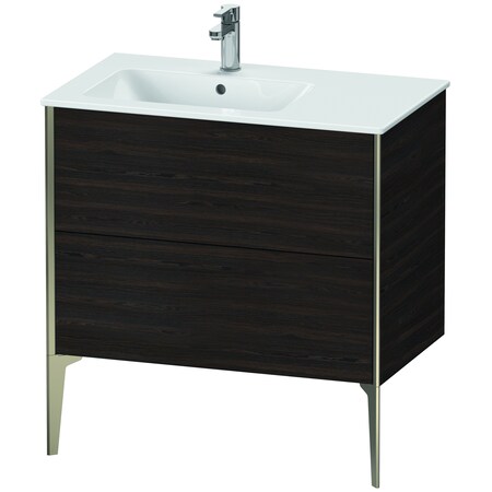 Xviu Floor Standing Vanity Unit Brushed Walnut